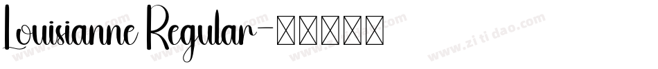 Louisianne Regular字体转换